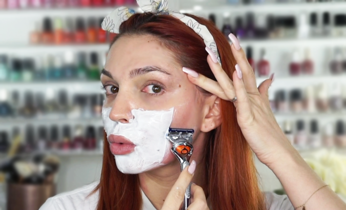 I shaved my face & THIS is what happened!
